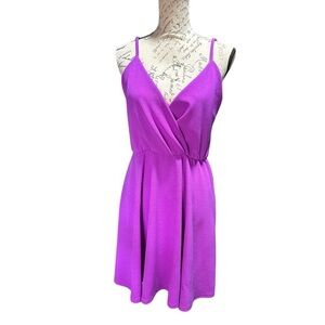 Purple Fushia Mini Dress Size Large